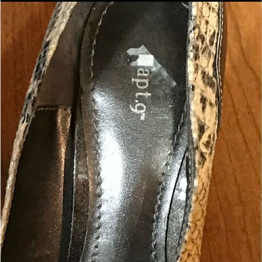Great Condition Apt 9 Faux Snakeskin Heels Sz 6M - Picture 8 of 12